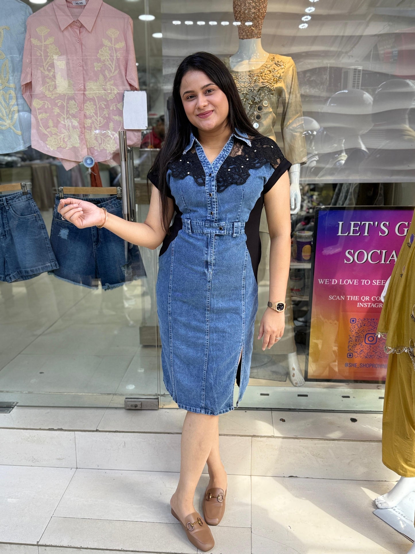 PREMIUM DENIM DRESS SSR1001