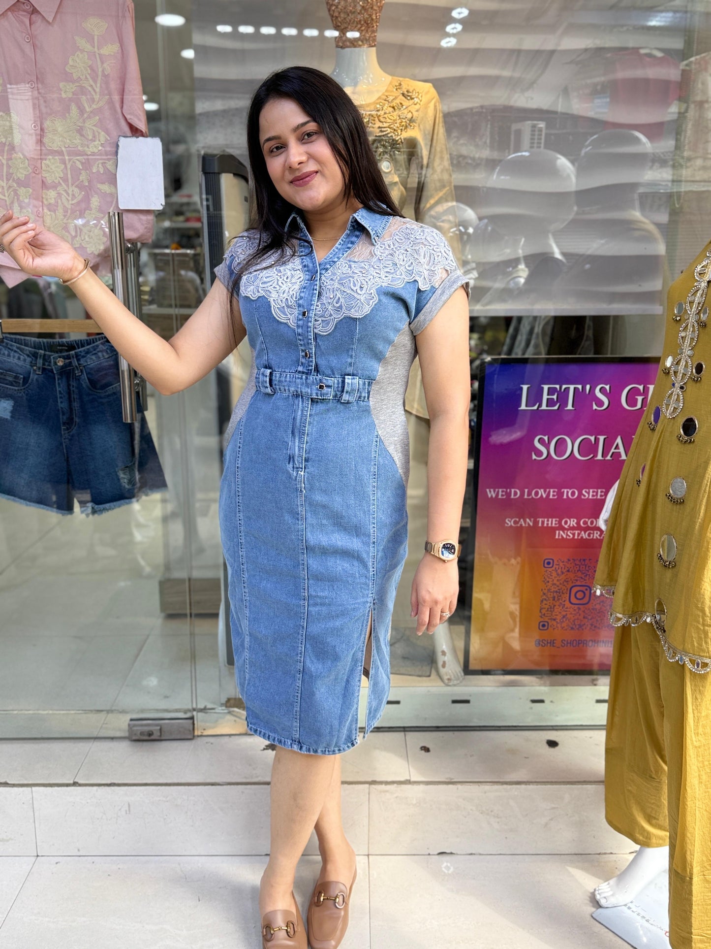 PREMIUM DENIM DRESS SSR1001